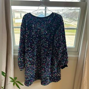 Multicolor Sequin Dress